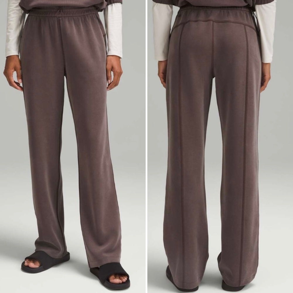 Lululemon Pants Softstreme High Rise Relaxed Lounge Activewear Casual Espresso 6